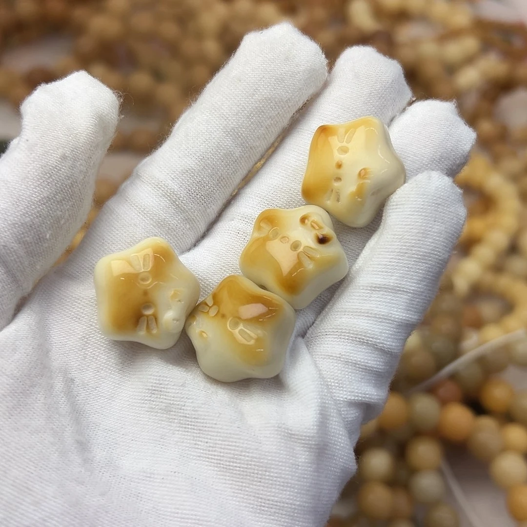 吊坠菩提根/象牙果牙果星星猫一颗烤色