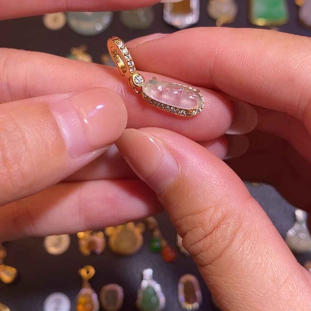 翡翠银S925镶嵌项链