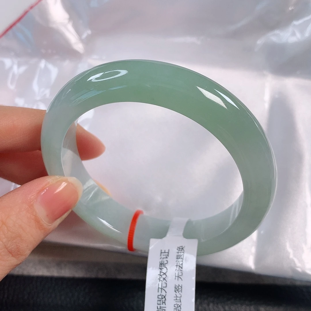 翡翠手镯未镶嵌 正圈①③②