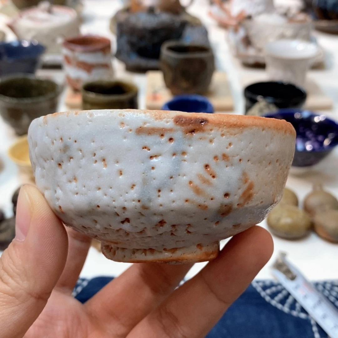 柴烧侘寂粗陶茶具