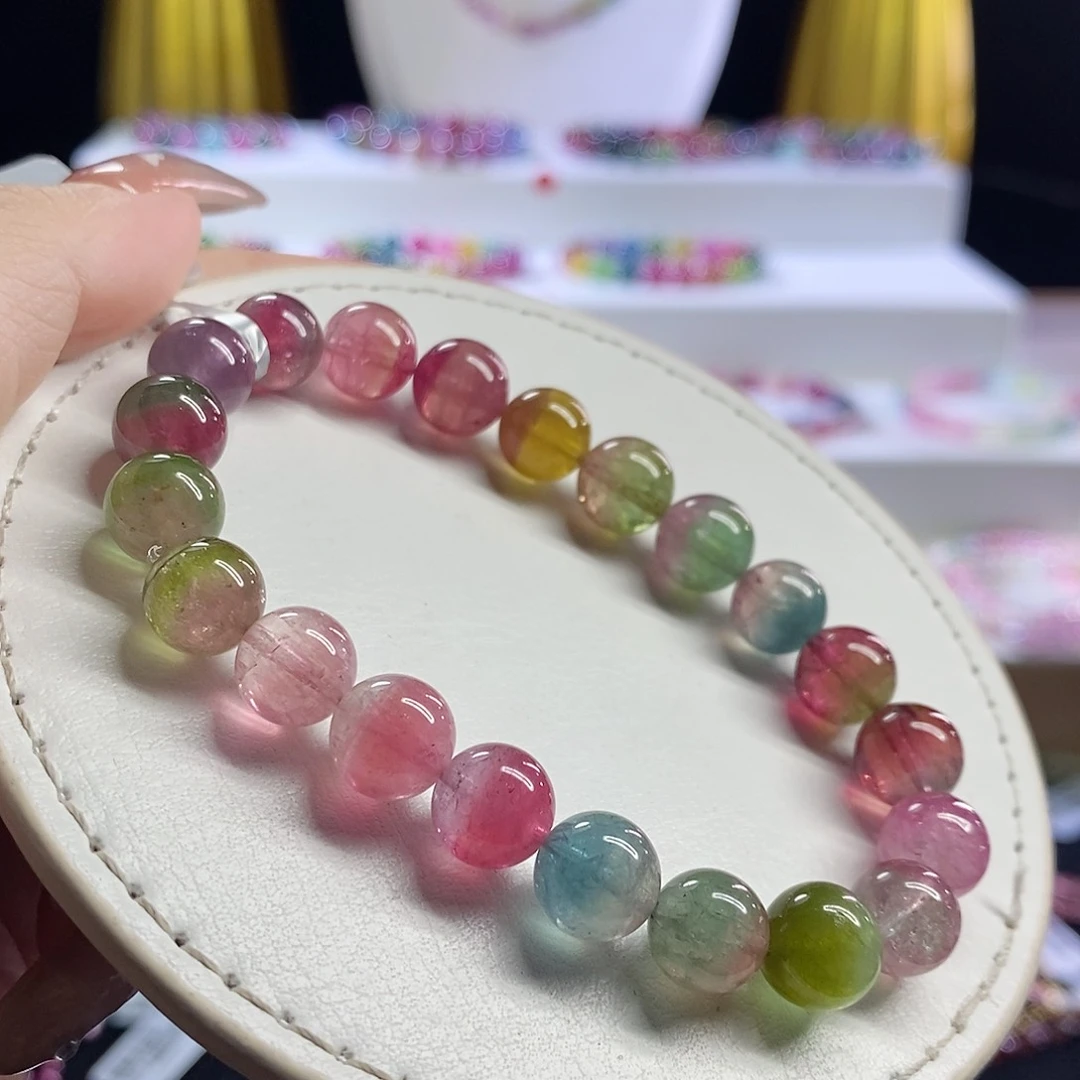 未镶嵌手链碧玺西瓜