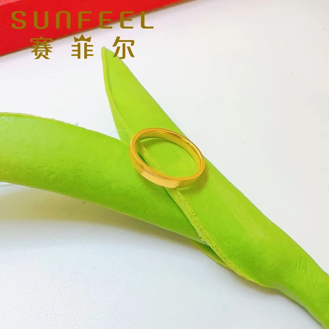 SUNFEEL/赛菲尔足金猫眼戒指时尚经典送礼