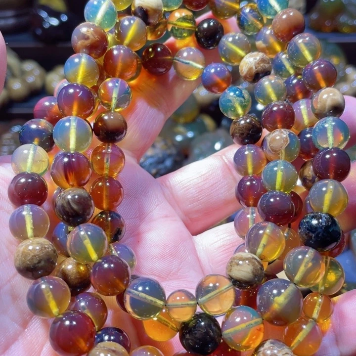 琥珀手链未镶嵌开****