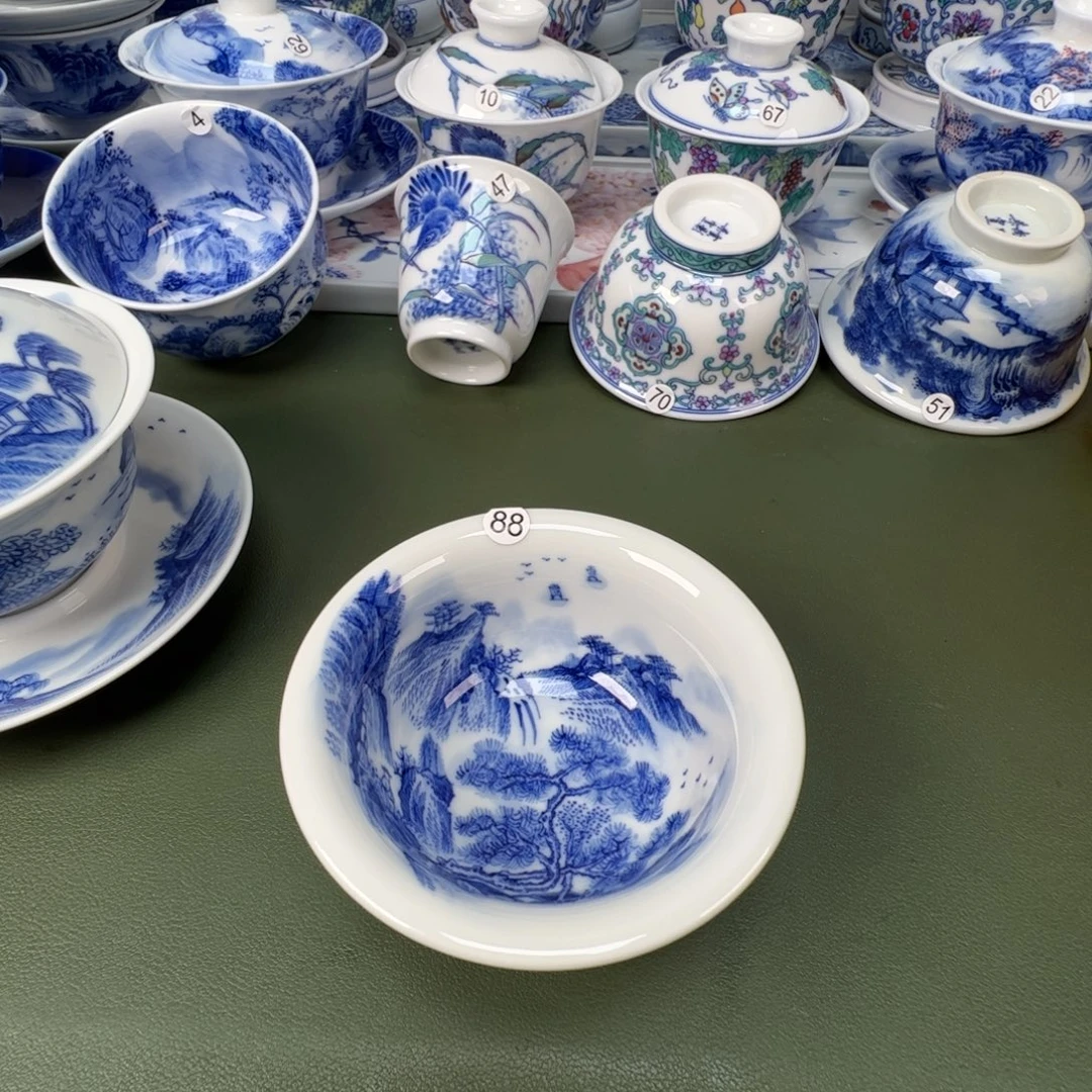 景德镇纯手工纯手绘茶具木木88