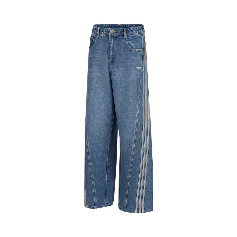 adidas Originals阿迪三叶草2024女子ADI DENIM W牛仔长裤JN0726