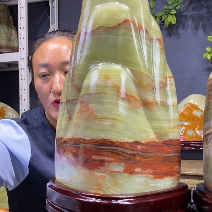 石材伊朗古青石摆件