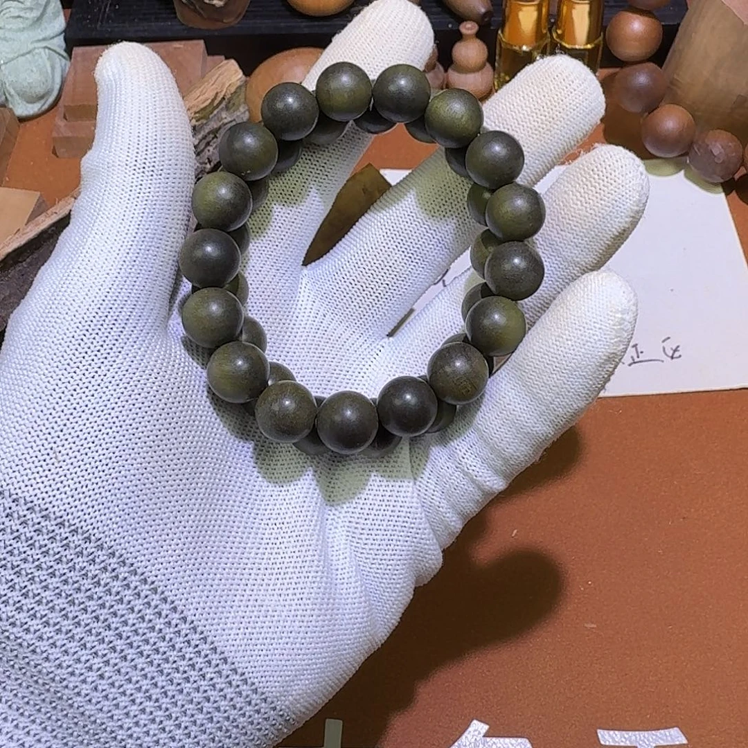 檀香木老山檀香阴沉料1.2×17颗