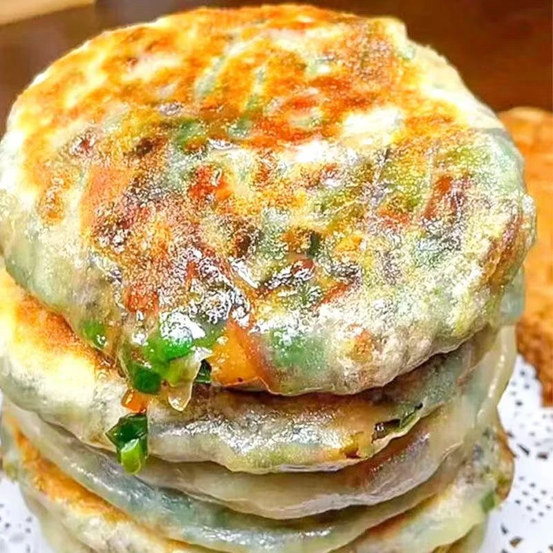 【厂家直发】华纪袁韭菜鸡蛋薄皮馅饼24片*80g上班族速食早餐美味食