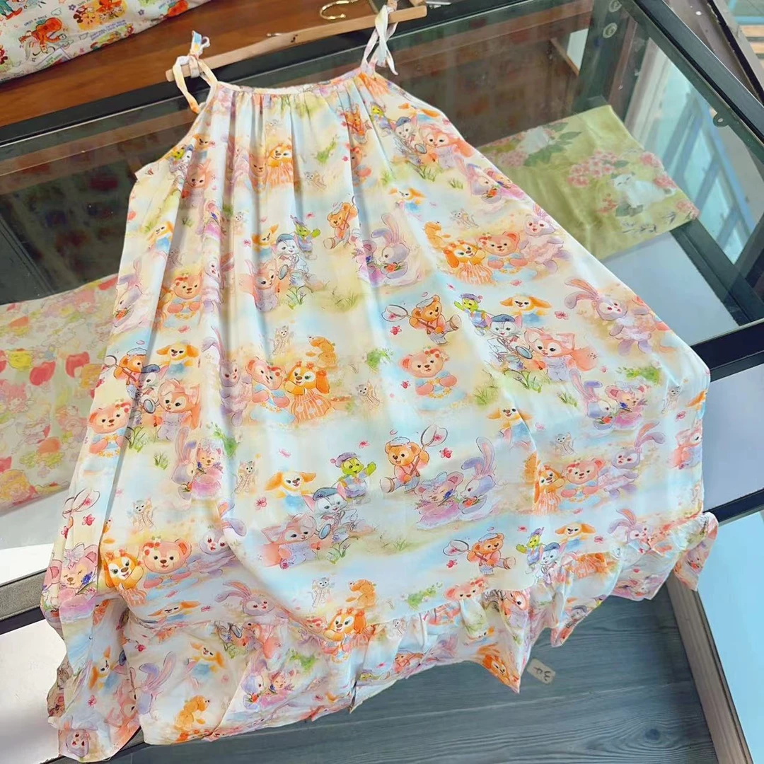 好朋友2025新款女童夏季绵绸小吊带裙背心裙