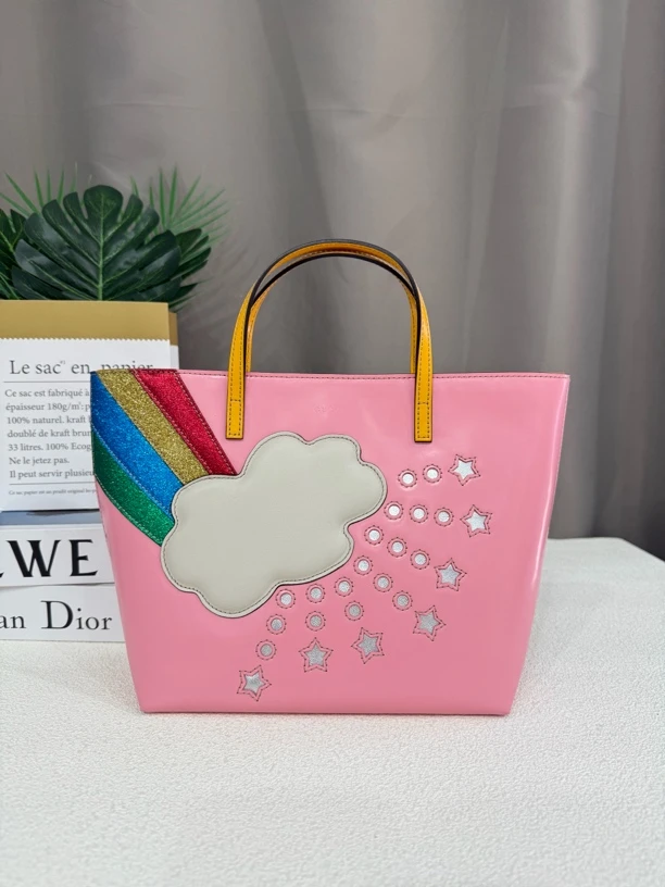 99新 GUCCI/古驰 老花儿童包托特包手提包