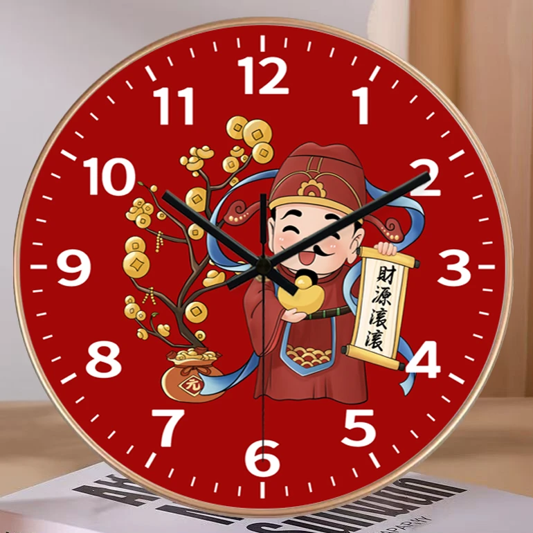 新中式挂钟客厅创意时钟家用墙上挂表装饰钟表时尚挂墙静音钟表