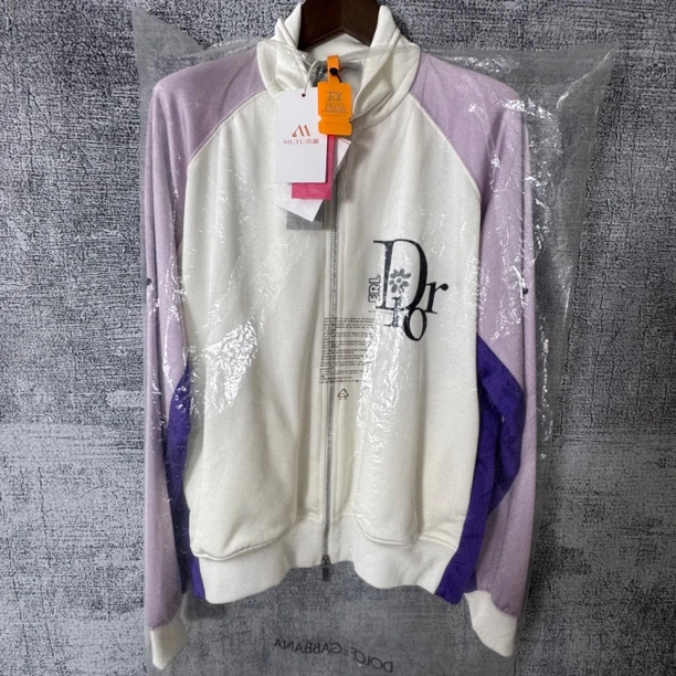 未使用 DIOR/迪奥 拼色拉链休闲外套/s码43635