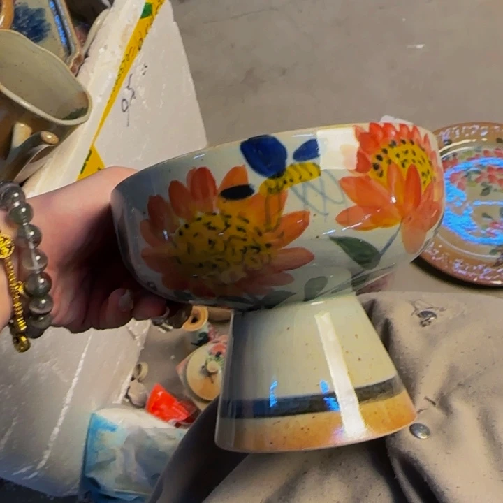 瓷片景德镇陶瓷手工手绘