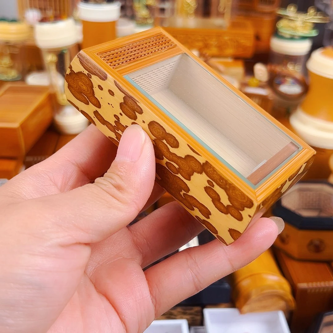 竹曹自康梅妃竹单格竹林金钟盒➕竹蛉