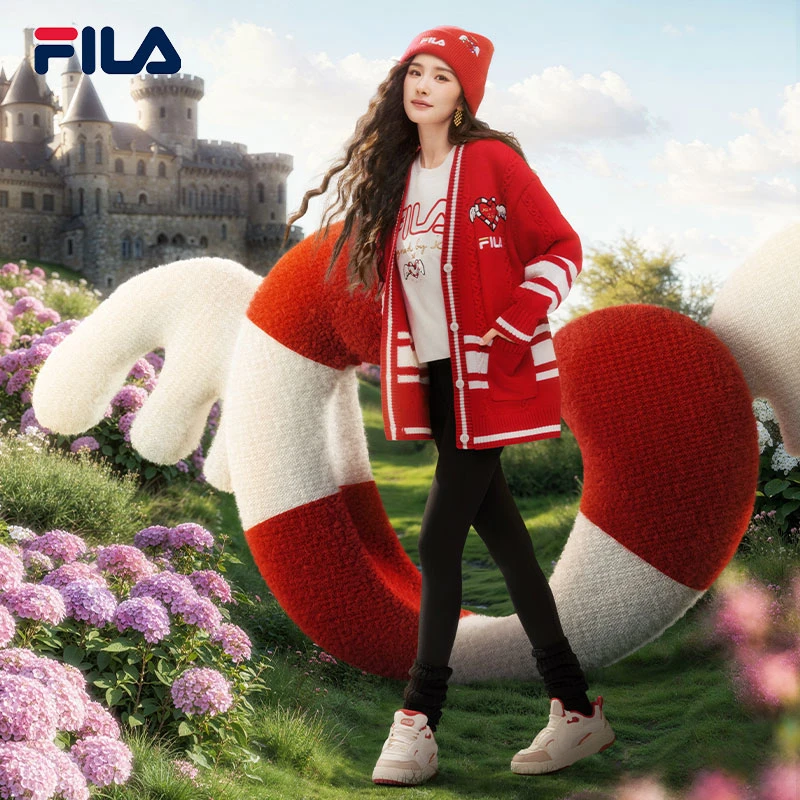 Fila/斐乐2025年春季休闲户外运动女士保暖针织打底裤F11W519602F