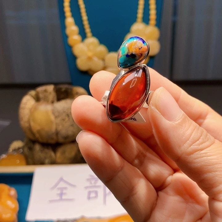 手链琥珀未镶嵌波兰设计款琥珀蜜蜡