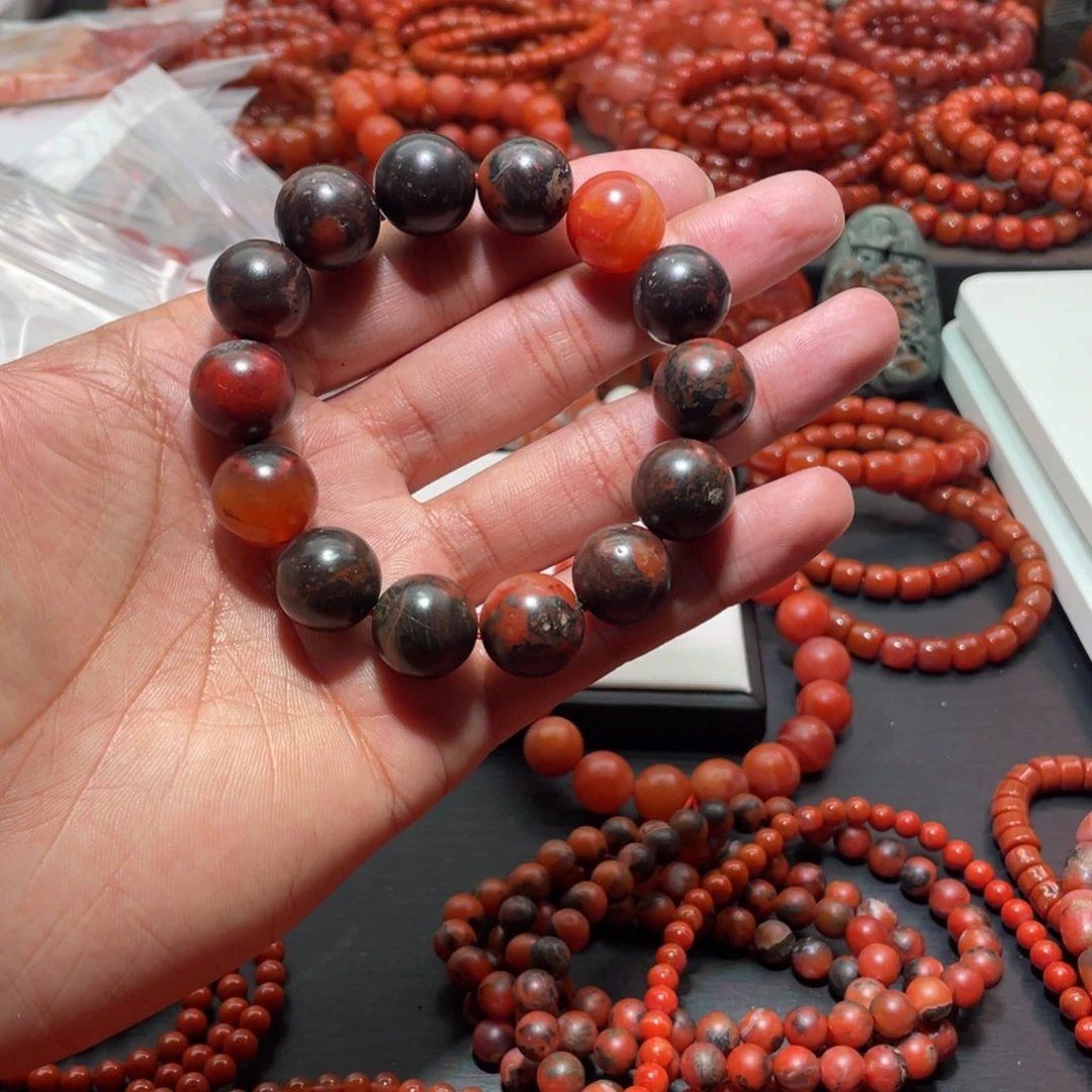 南红玛瑙手链未镶嵌
