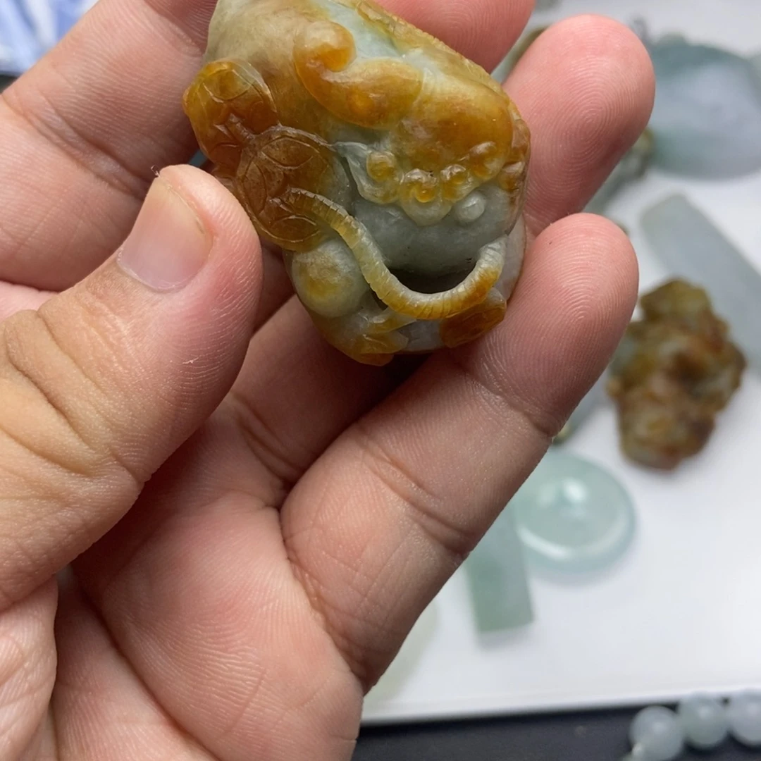 未镶嵌定制翡翠金蟾