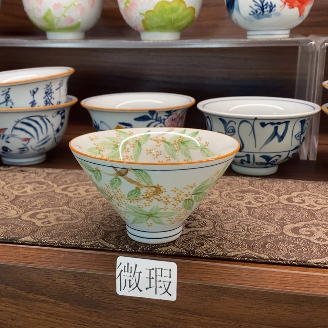 釉下彩老陶泥手工绘制