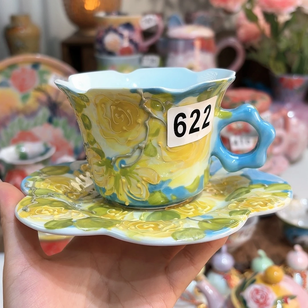 景德镇手绘高温釉下彩陶瓷茶具