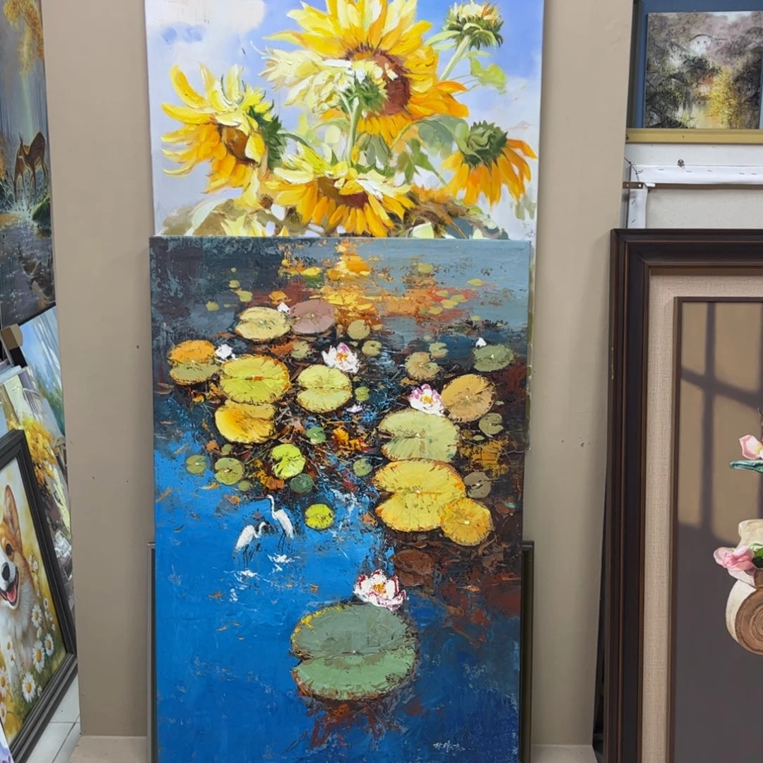 飞***逸手工手绘精品油画内框80+120厘米