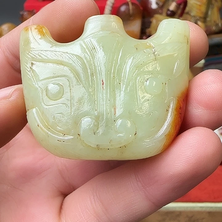 和田玉车挂未镶嵌大***宝