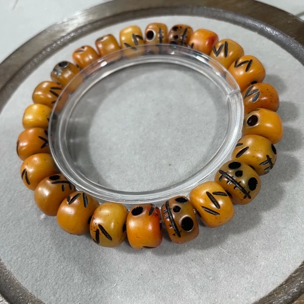 B518老驼骨 阿呆 单圈手串