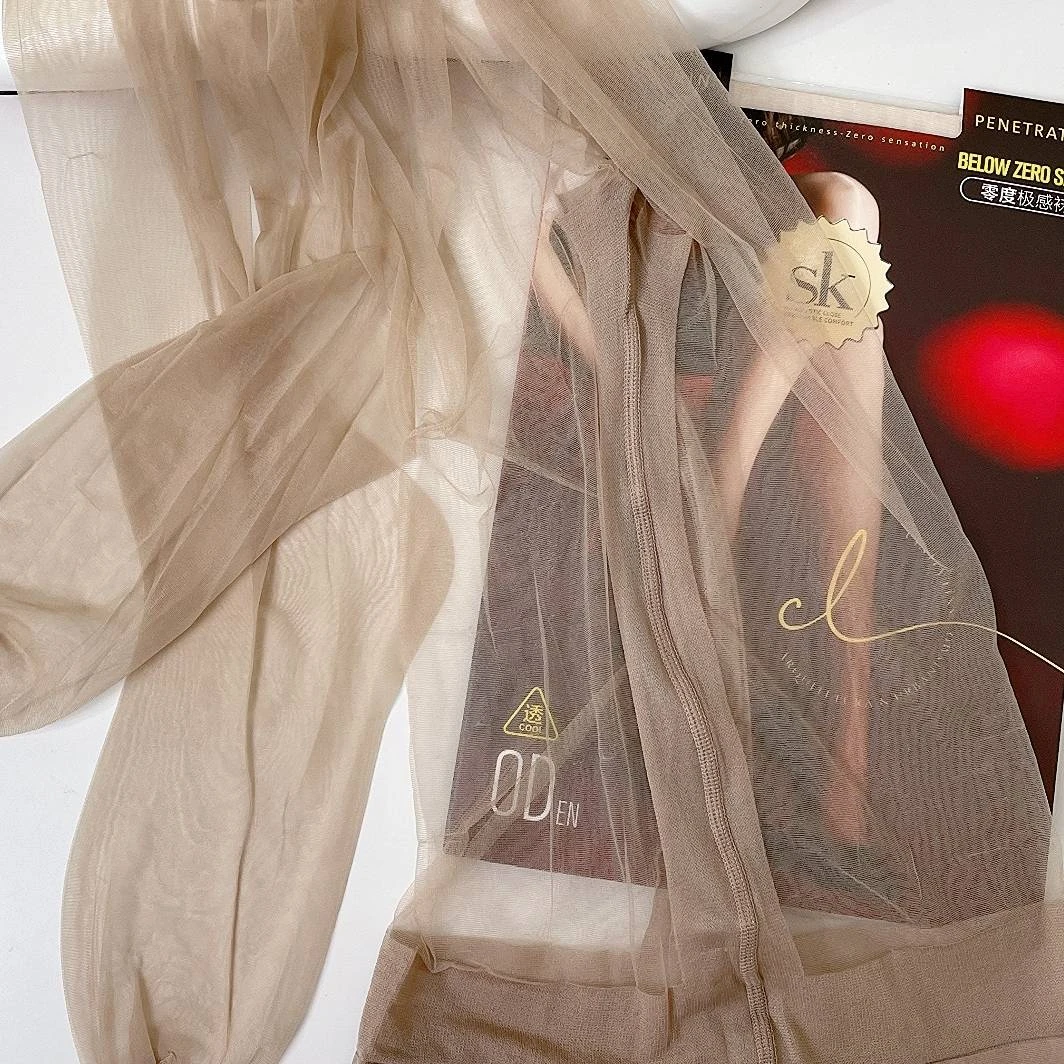 超薄T裆零感丝袜0d薄透丝滑性感黑丝零度极感袜带脚型连裤袜时尚