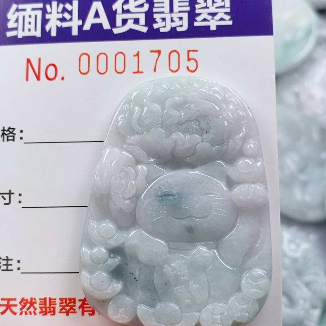 翡翠未镶嵌颈饰挂件