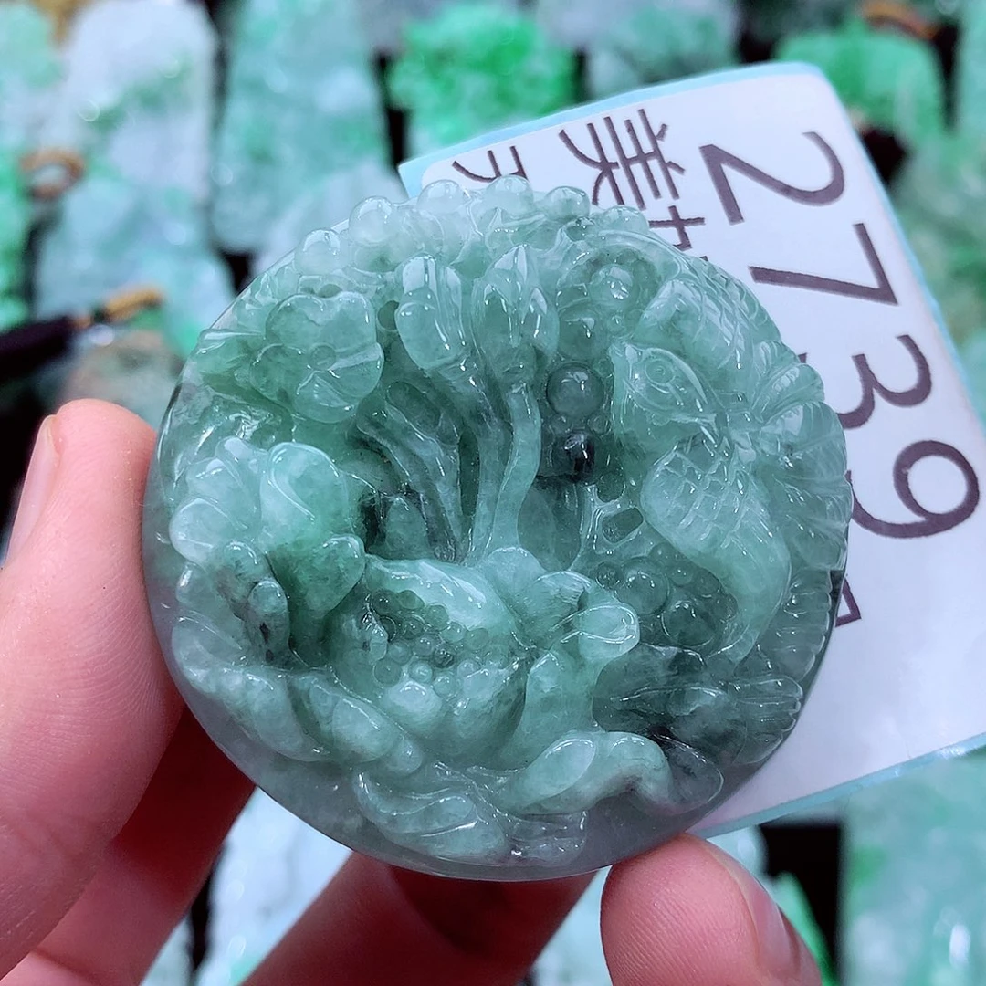 翡翠未镶嵌吊坠(不含链)