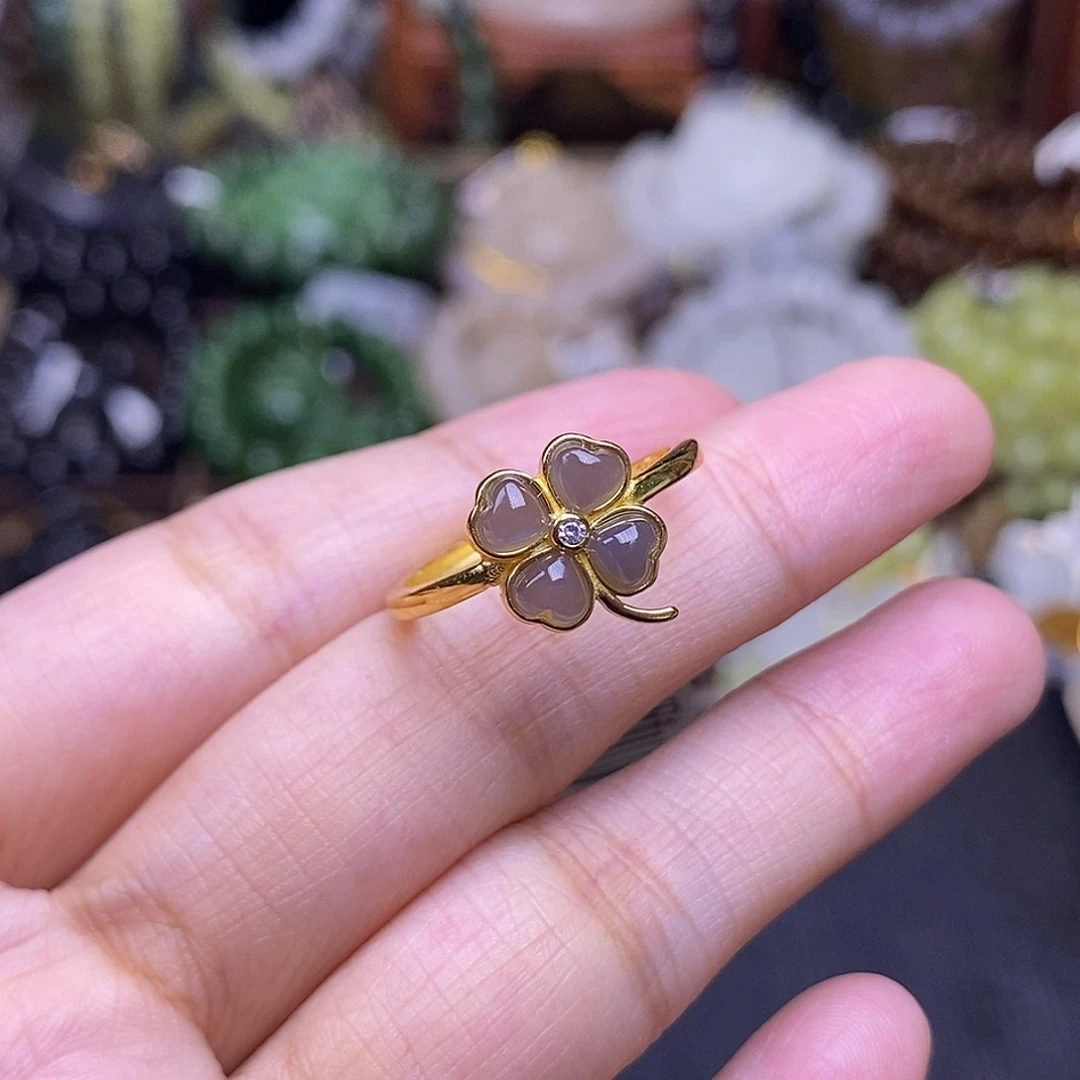 和田玉未镶嵌颈饰早间福利价银镶浓烟紫