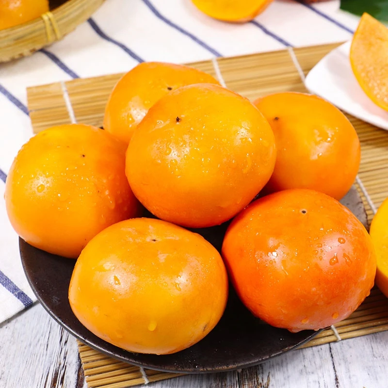 【甄选溯源】巧克力脆柿子新鲜采摘新鲜柿子不涩不麻脆甜可口爆汁