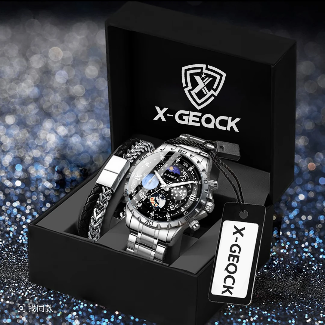 官方正品手表男士多功能三针防水夜光石英非机械表商务高级感腕表