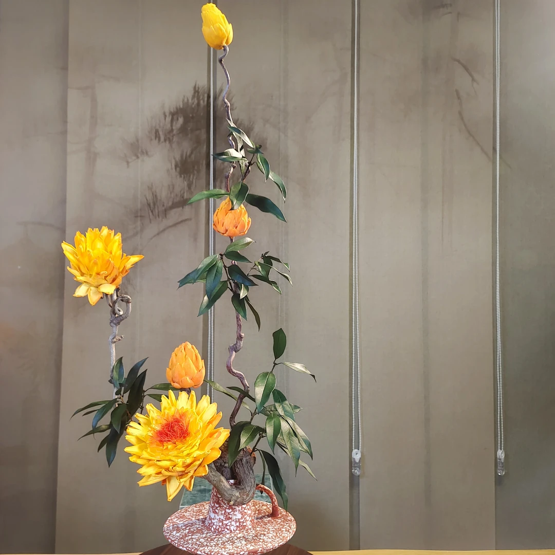 【万物生·霜枝】永生花洋蓟天然真花高端创意轻奢家居装饰花艺设计