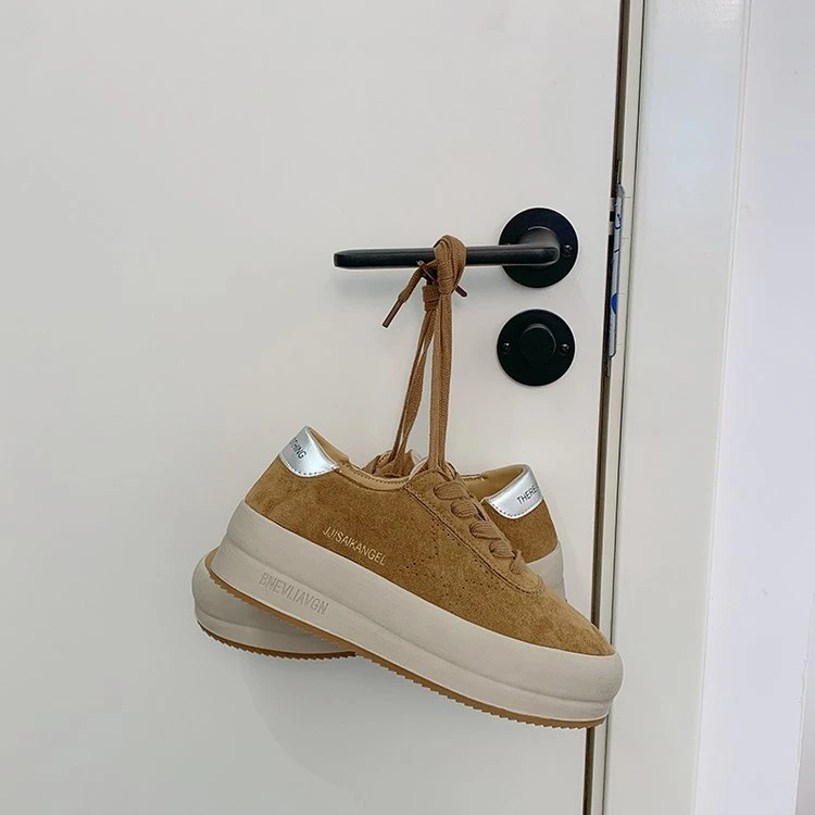 美拉德复古厚底星星鞋低帮百搭小众鞋子女款真皮女鞋春秋休闲鞋