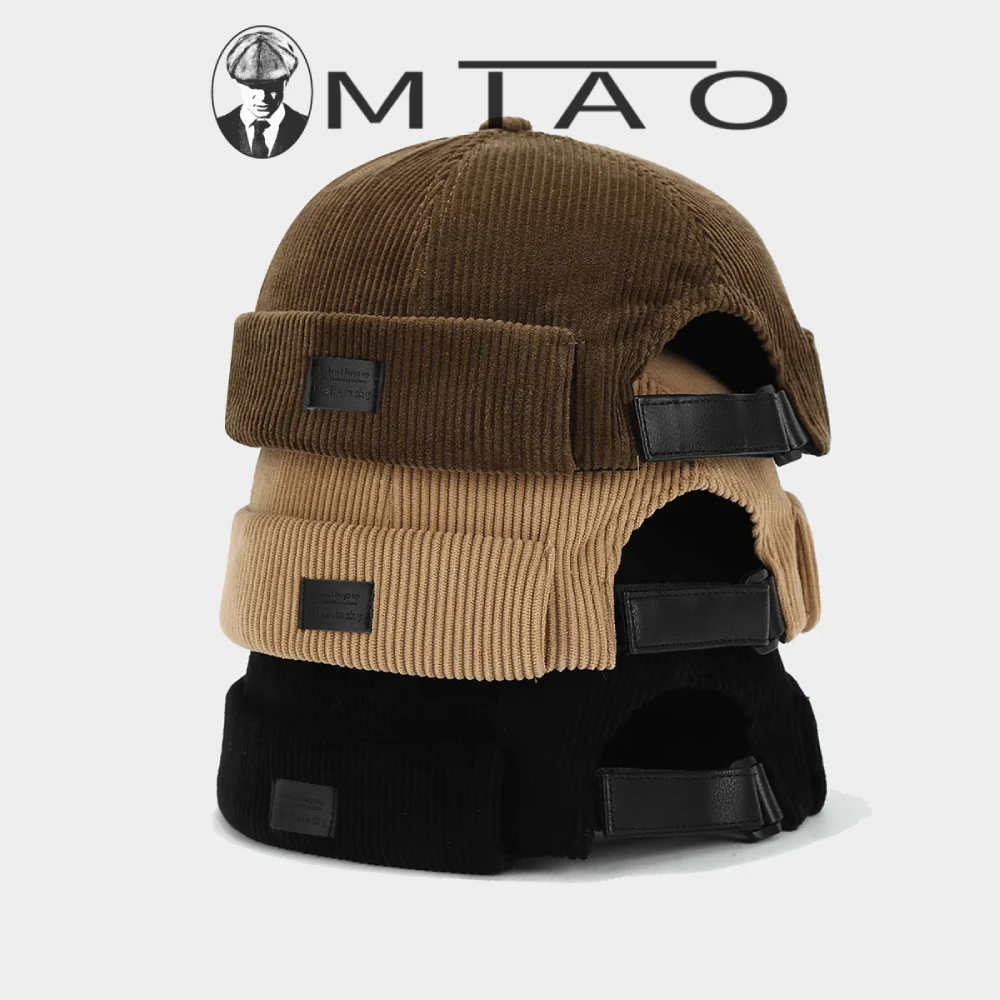 潮人地主帽男款雅痞灯芯绒瓜皮帽情侣款时尚嘻哈街舞帽女唐帽子