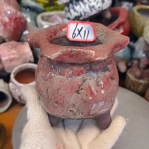 粗陶花盆手工花盆制作就这样