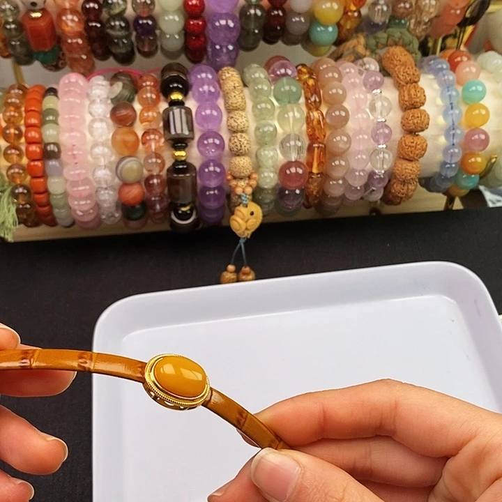 未镶嵌蜜蜡玛瑙/玉髓