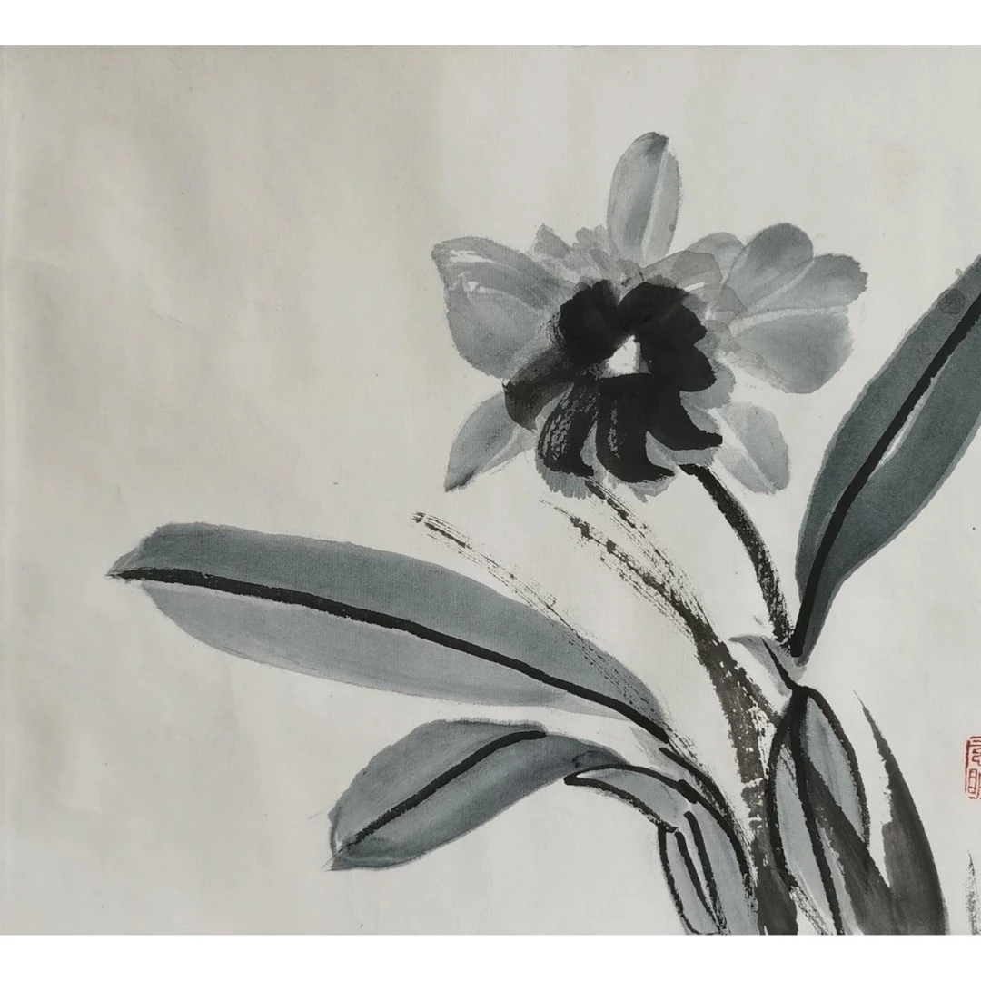 【辽拍】V240624-2-06《花卉》（0.8平尺）纸本镜片 DD27