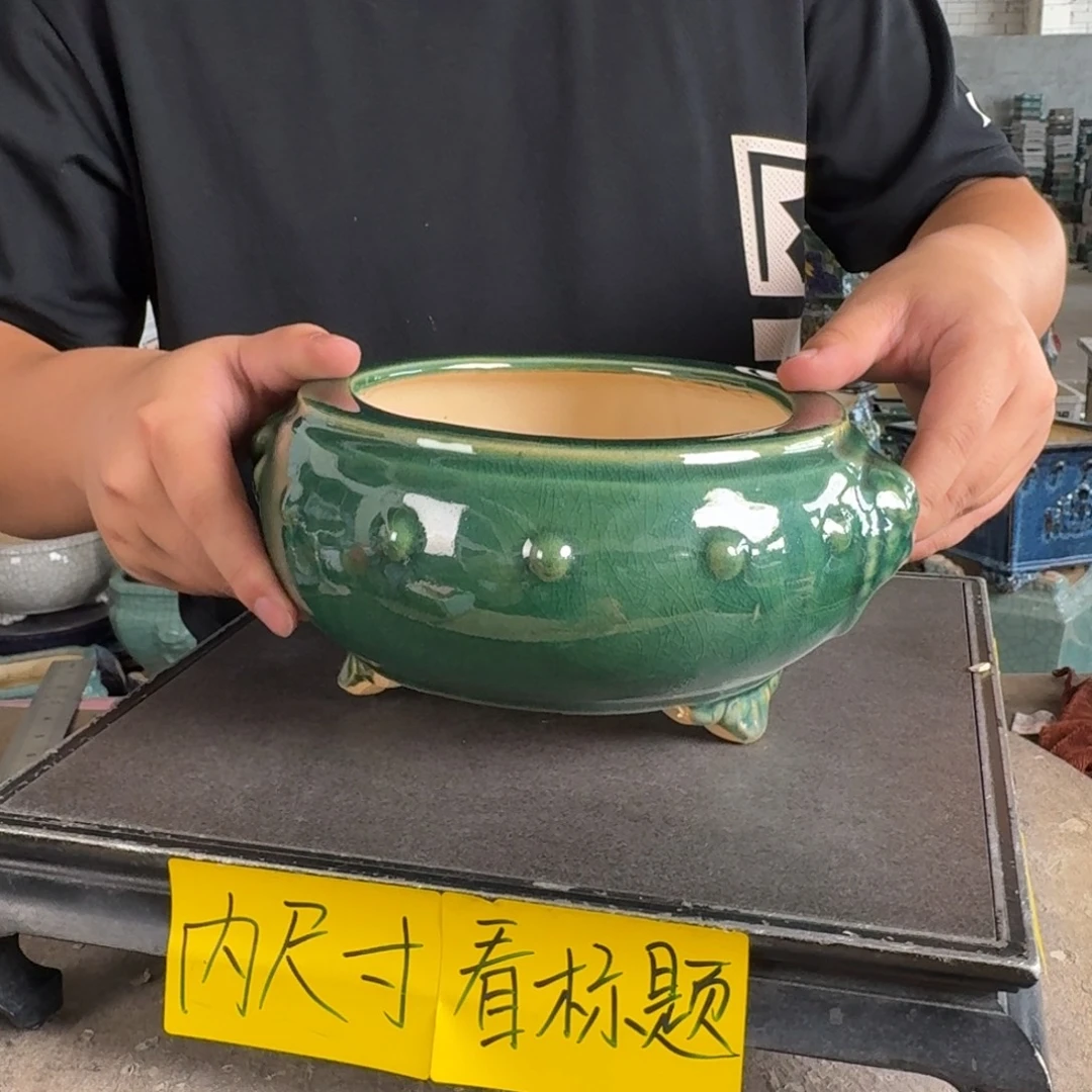 看***够。一风堂石湾花盆 小收缩 内14*8