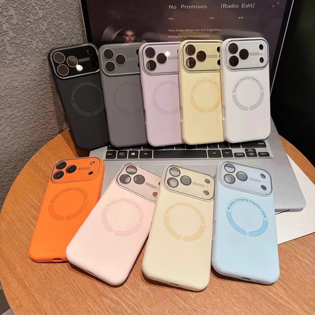 适用苹果17ProMax硅胶手机壳16磁吸iPhone15镜头膜14亲肤手感13p