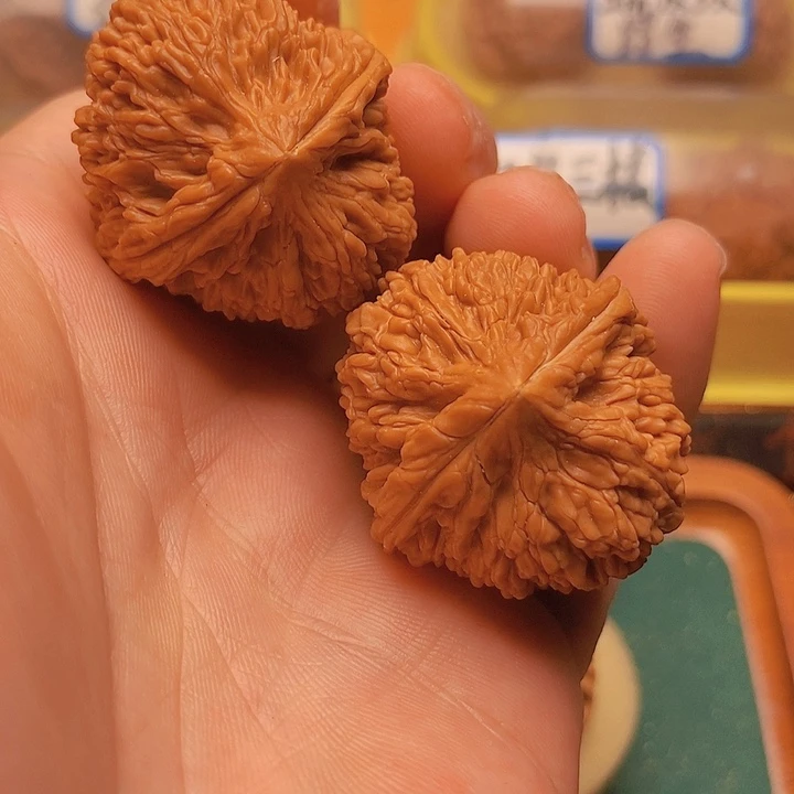文玩核桃把件边35肚38全品大蒜头