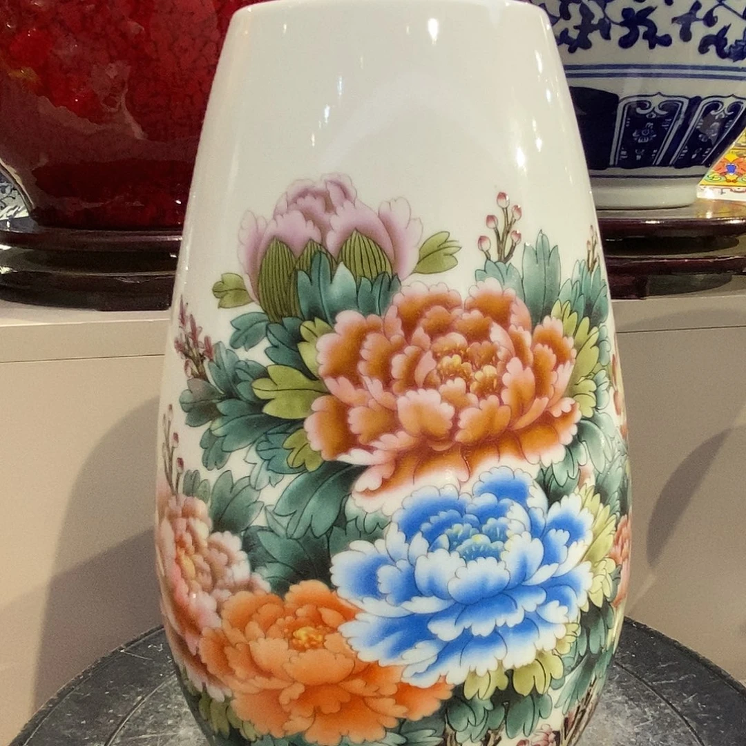 摆件陶景德镇陶瓷23厘米