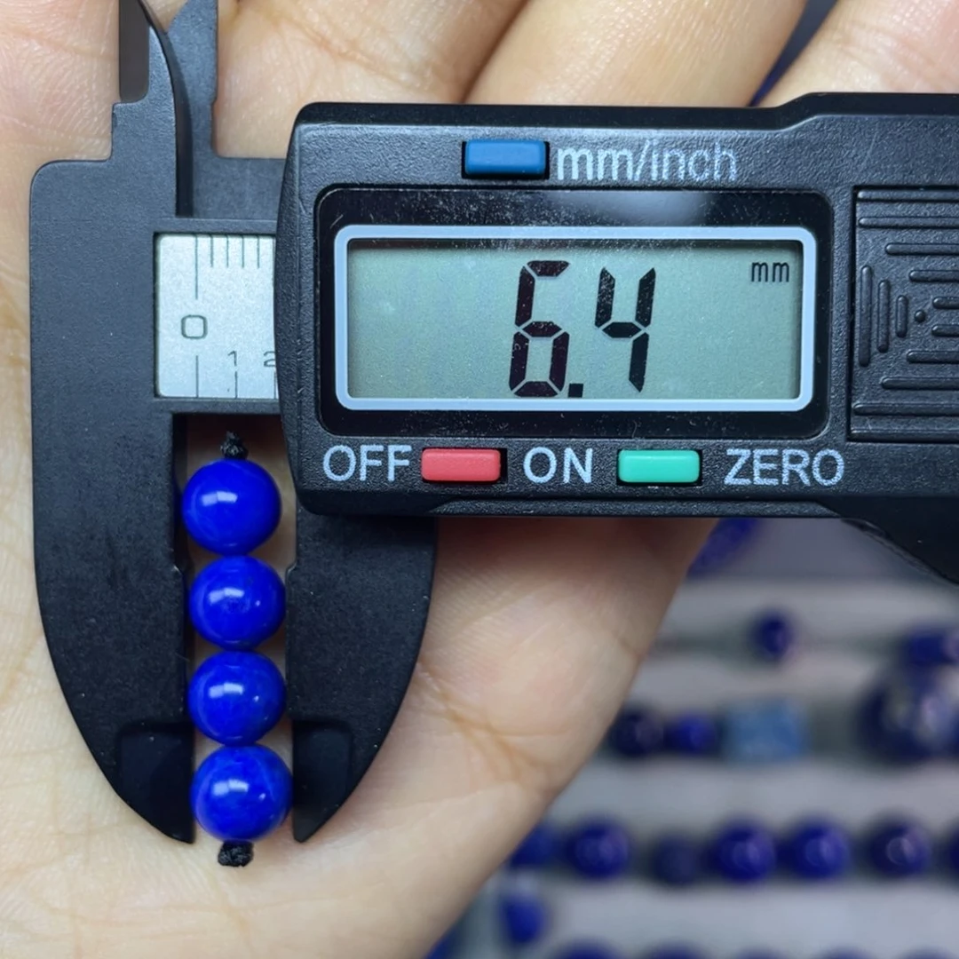 青金石未镶嵌6mm单珠配饰