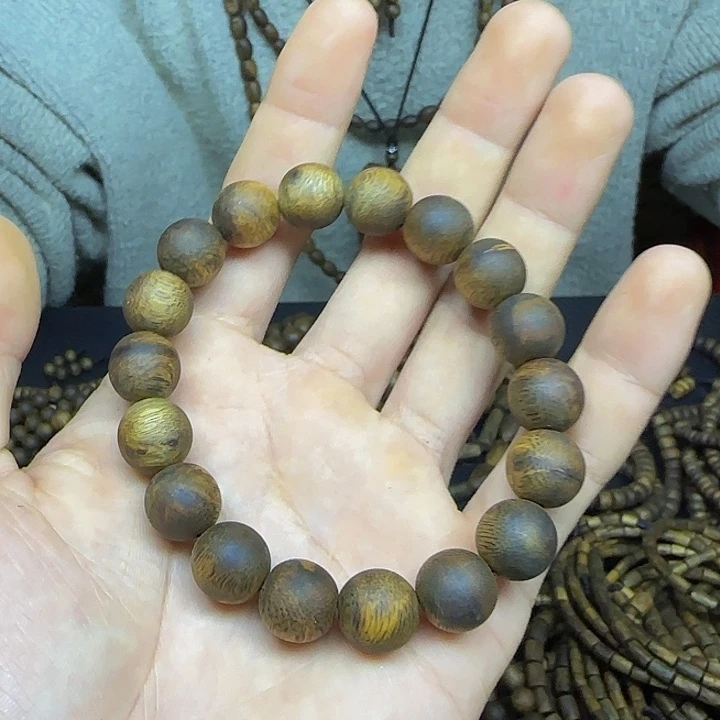 沉香碎屑沉香+1.2圆珠单圈14.9克