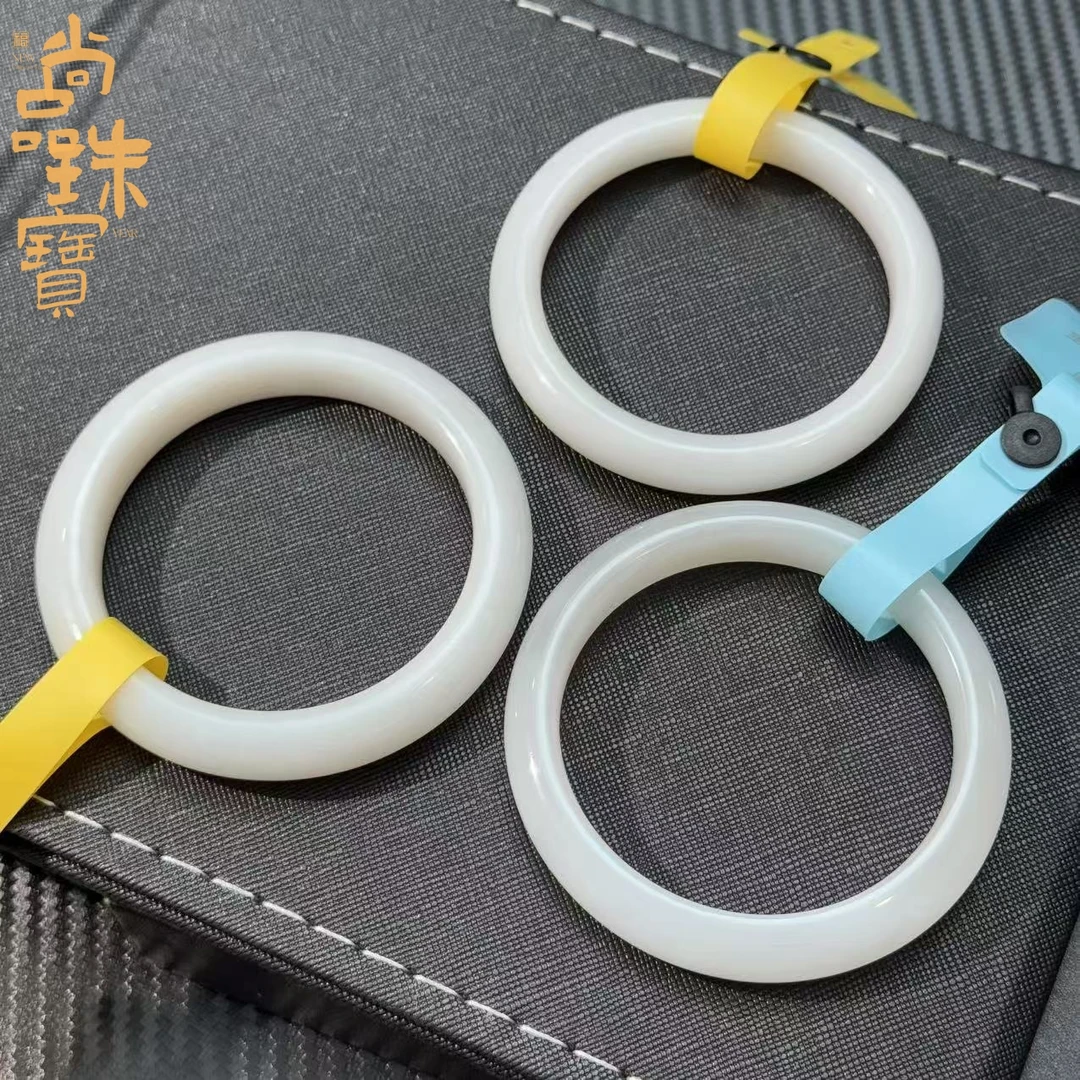 【尚品和田玉】天然和田玉瑞白 白玉手镯拍一发一多样性发货F