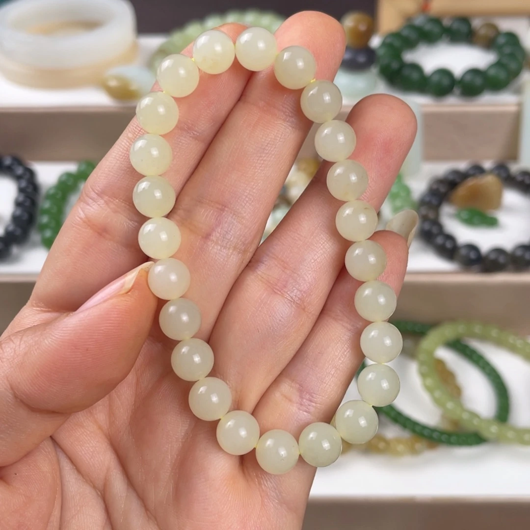 和田玉未镶嵌手链