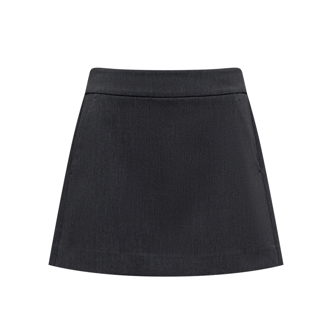 春衫【摩登小调裙裤】羊毛混纺小A版高腰显瘦简约百搭裙裤 24FS38