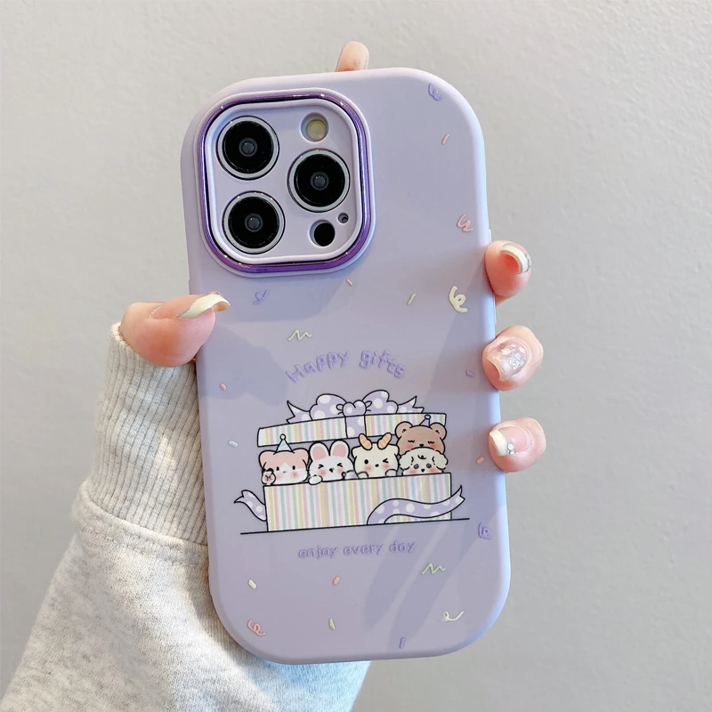 精孔胖子礼物动物适用苹果16手机壳iphone15华为oppo小米vivo女43