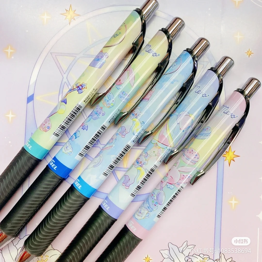 一套5支派通插画师卡通米米美娜特定限量版中性笔米米娜